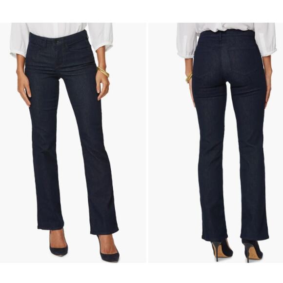 NYDJ Barbara Bootcut Dark Wash Jeans size 10 - Picture 1 of 5